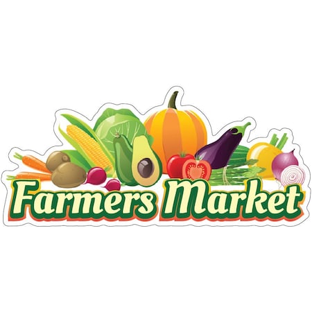Farmers Market Decal Concession Stand Food Truck Sticker